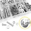 MYWISH MYWISH 380 Pcs M4 Screw Nuts and Bolts Assortment