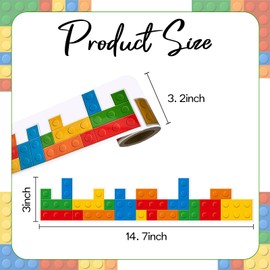 BelleAngle 36FT Building Bulletin Board Borders Stickers Colorful Self-Adhesive Classroom Borders for Bulletin Board School Office Classroom Decorations