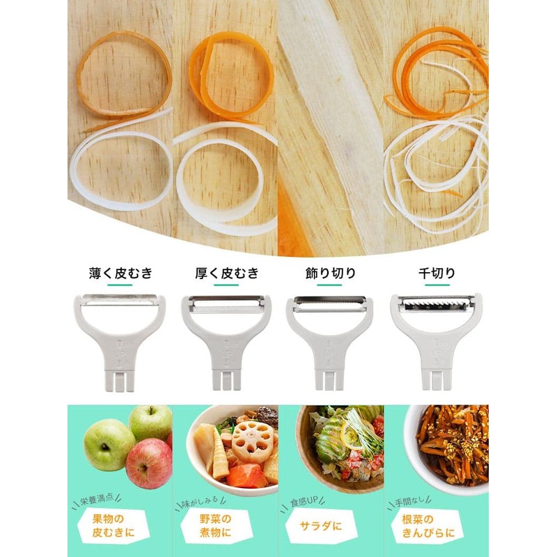THANKO S-HEP21W "Electric Slurutto Peeler" Easy Peel Without Adding Power