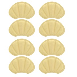 Senshuomy Anti-Slip Heel Grips,Heel Pads,Thick Liners & Fillers for Half-Size Too Big or Loose Shoes and Guard Skin(8 PCs/Beige)