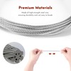 2PCS 3/25 10FT Garage Door Cable High-Quality 304 Steel Galvanized