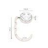Foldable Purse Hook Floding Handbag Hanger Rhinestone Bag Holder for