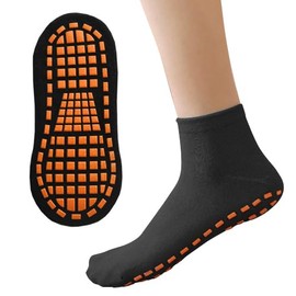 RemarksJapan Non-Skid Socks for Men and Women, Non-slip, Sports, Yoga, 1/2/3/4 Pair Set, Fitness, Running, Black, 1 Pair