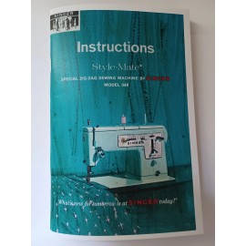 Singer 348  Manual Style Mate Sewing Machine Owners (Reprint)