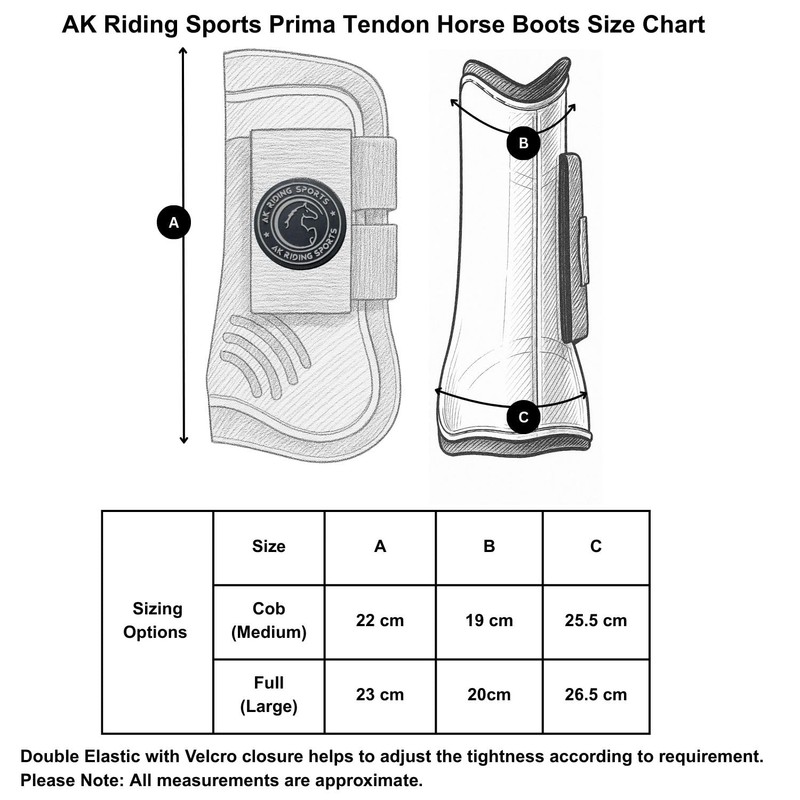 AK Prima Tendon Horse Boots Protective Gear and Training Equipment