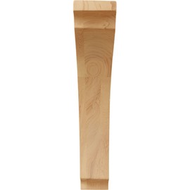 Ekena Millwork BKTW01X06X09THRO Small Thorton Wood Wood Brackets, 1 3/4"W x 6 1/2"D x 9"H , Red Oak