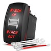 Nilight Winch Rocker Switch Momentary Toggle Switch ON Off ON
