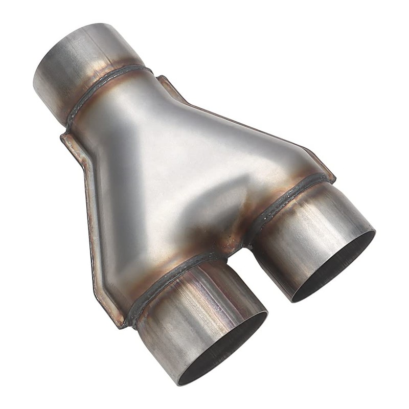 A-KARCK Exhaust Y Pipe 3" Inlet, Stainless Steel 10" Long