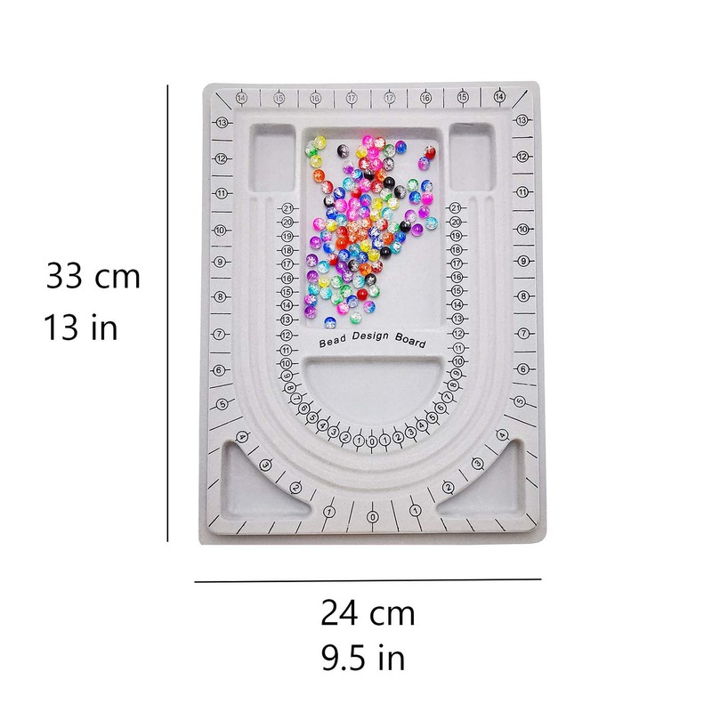 2 Pack Bead Design Board Bracelet Design Board Flocked Bead