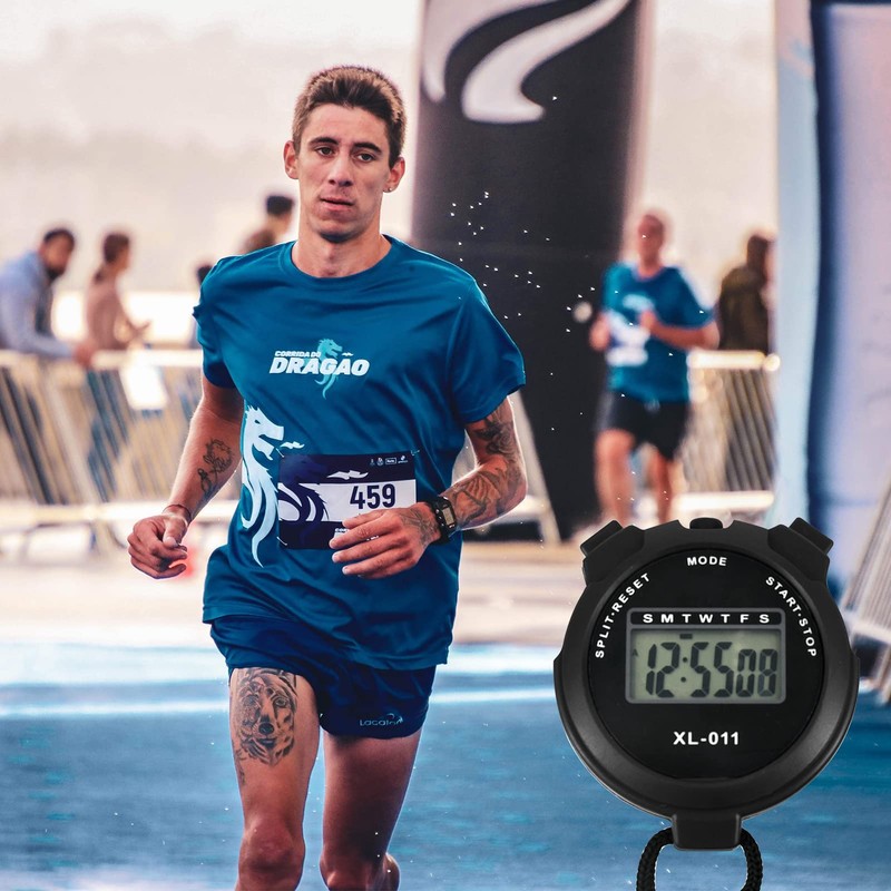 BEHAHAI Digital Sports Stopwatch Timer Stopwatch Large Display Interval Training