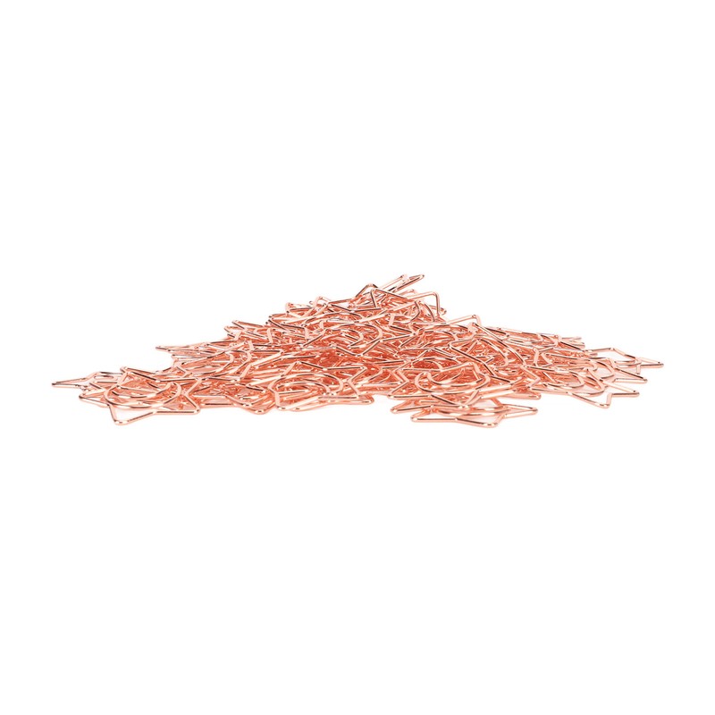 100pcs Star Moon Paper Clips Prevent Rust Skid Resistance Cute