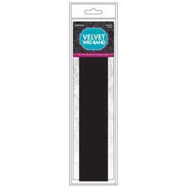 DONNA Velvet Wig Band, Wig Grip Wig Bands 1pc, Elastic Band for Sewing, Comfortable Non Slip, Laying Edges, Suitable for All Hair Types Soft and Stretch, BLACK COLOR