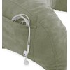 Green Microsuede Bed Rest Reading Pillow & Support Bed Backrest