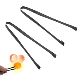2pcs Egg Chalaza Removal Tool, Stainless Steel Eggshell Fragment Remover Egg Tool Kitchen Tongs Chalaza Remover for Chefs Bakers