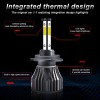SHENKENUO For Hyundai Tiburon 2007 2008 6000K LED Headlight High