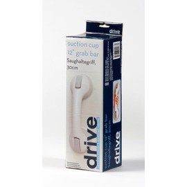 Aquarius Drive Grab Bar Support Rail Fixes with Suction For Improved Safety in Bathrooms Installs Instantly & Easy to Reposition