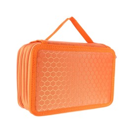 Operitacx Einfacher Bleistift-Organizer 4-lagiges Federmäppchen 72 Fächer Bleistifttasche für Schule und Büro