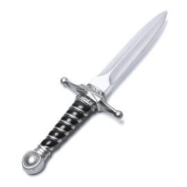 Hoappa 15" Foam Training Dagger for Martial Arts Practice Costume Party Props, Dark Assassin Dagger for Costume Accessory, 1 Pack