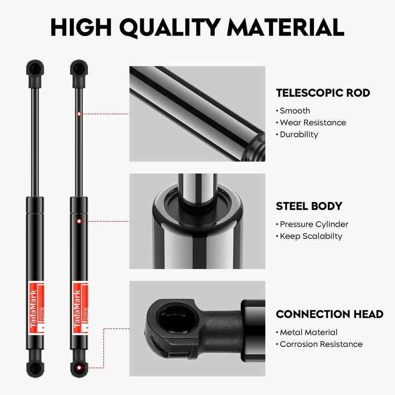 2 Pcs Rear Hatch Trunk Lift Supports Gas Struts Tailgate