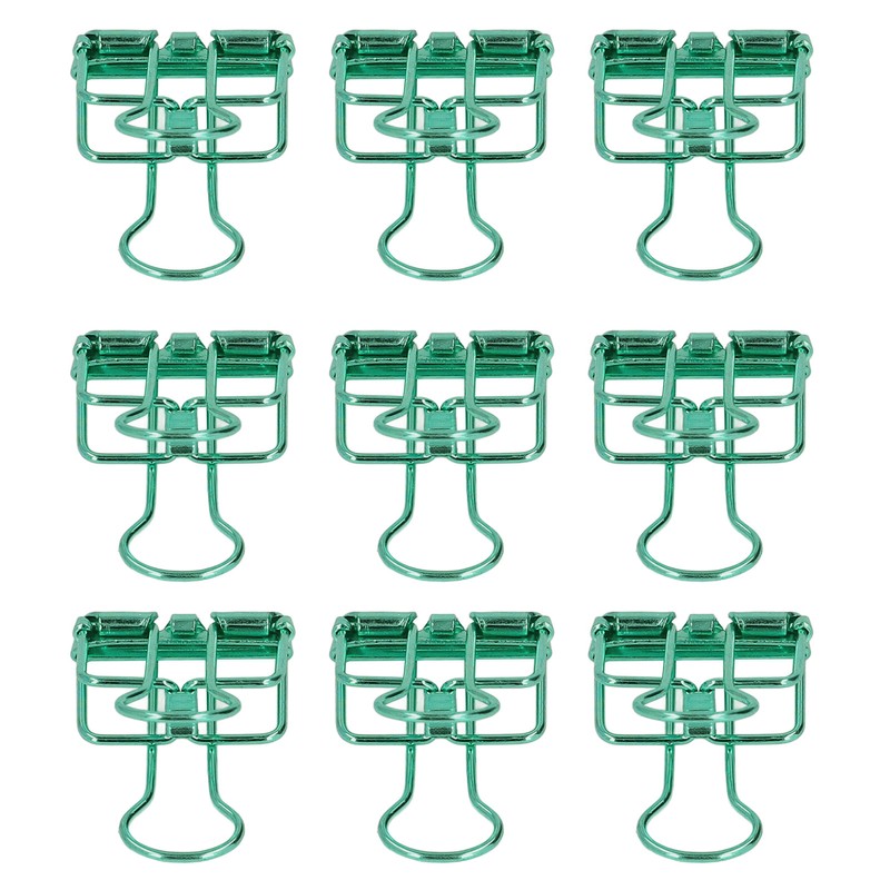 19mm 80pcs Binder Clips Strong Clamping Force Metal Hollow Tail
