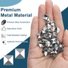 Hopton Pack of 100 Square Rivets Metal, Silver Rivets for