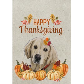 Golden Retriever - HHS Best of Breed Thanksgiving Garden Flag