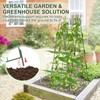 Heavy Duty 48"x16" Adjustable A-Frame Cucumber Trellis for Climbing Plants,iGreely