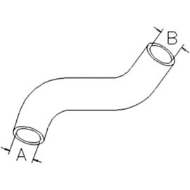 Stevens Lake Parts One New Upper Radiator Hose Fits Bobcat 751, 751G, 753, 753G, 753L, 763, 763G, 773, 7753 Models Interchangeable with 6578280, 6578280-A