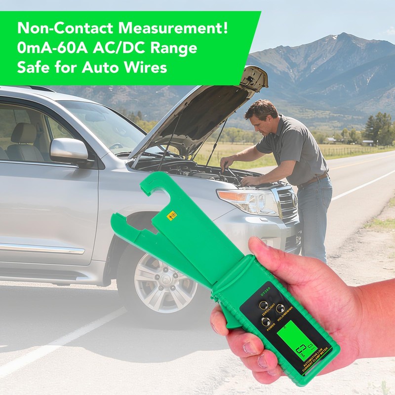 Current Clamp Meter Leakage Current Tester 0mA-60A Portable Plastic AC