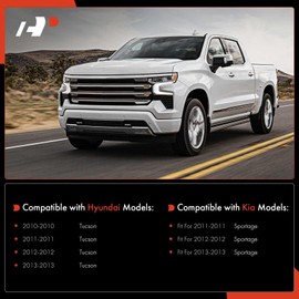 A-Premium Set of 6, Front Lower Control Arm, Sway Bar Link, Outer Tie Rod End, Compatible with Kia Sportage 2011-2013 & Hyundai Tucson 2010-2013