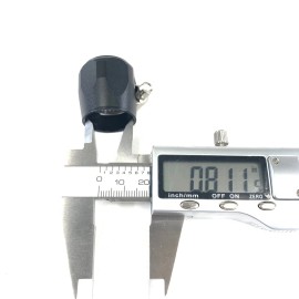 Unbranded 10AN Fitting Adapter Hose End Cover Hex Hose finisher Clamp Aluminum Black