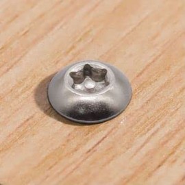 Glvaner M6 x 30mm (30 pcs) Button Head Torx Security Sheet Metal Screws, 304 Stainless Steel 18-8 Tamper Resistant Self Tapping Screws, Anti-Theft Tamper Proof Wood Screws with Bit T30