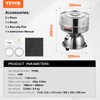 VEVOR Automatic Electric Vibrating Sieve, Stainless Steel Sifter Shaker Machine