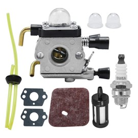 Hoypeyfiy FS38 Carburetor Carbon Fiber Fuel Filter Bulb Kit For Stihl HS45 Hedge Trimmer FS38 FC55 FS310 Zama C1Q-S169B