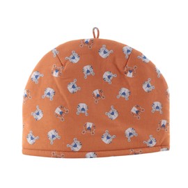 Stylish Scandinavian Style Teapot Cover, Red Style, Earl Gray, Artisan Technique, Sachiko Kawashima, Made in Japan, 100% Cotton