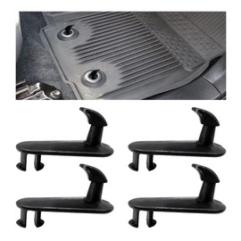 Gasedin 4 PCS Car Floor Mat Clips, Universal Black Carpet Holders, Multipurpose Mat Hooks Retainer Fastener for Cars, 08210-00820, 08211-00720 Car Accessories for Floor Carpet Fixing Clips