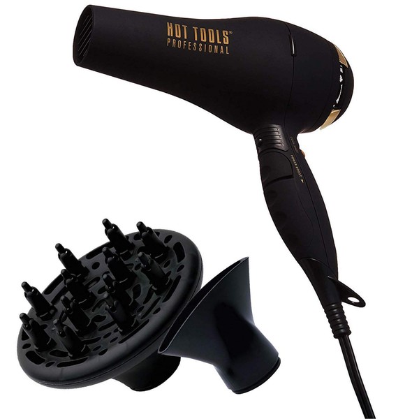 HOT TOOLS Professional 2100 Black Gold Turbo Ionic Hair Dryer