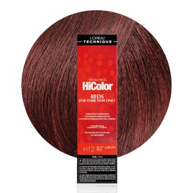 L'Oréal Technique HiColor Reds Permanent Hair Color - Lifts Dark Hair in One Step, No Brassiness, Rich, Smooth Creme Formula, Intense, Long-Lasting Color, Dp Abrn Red