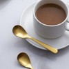 FULLYWARE Matte Gold Demitasse Espresso Spoons, Stainless Steel Satin Finish