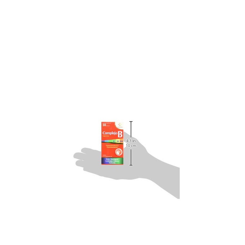 Complejo B Vitaminas Tabletas, 30 Piezas