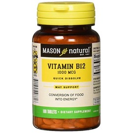 Mason Natural Vitamin B-12 1000mcg Sublingual Tablets - 100 Ea