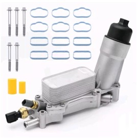 Dorman Aluminum Engine Oil Cooler Filter Housing Fits 11-16 Dodge Jeep Chrysler Ram3.6L