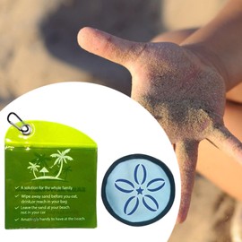 perfeclan Strand Sandentferner Sand Eraser Trip Kompakt tragbare Urlaub Essentials Sandwischen Sie Strandsandreiniger für Familienkinder, Hellblau