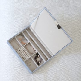 Stackers Dusky Blue Classic Medium Jewellery Box Lid