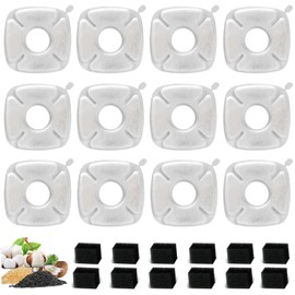 12Pack Cat Water Fountain Filter For Veken Water Fountain 67oz/2L, 95oz/2.8L,135oz/4L, Pet Cat Fountain Filter Replacement, with Pre-Filter Sponges for Veken Water Fountain Filters Cat Water Dispenser