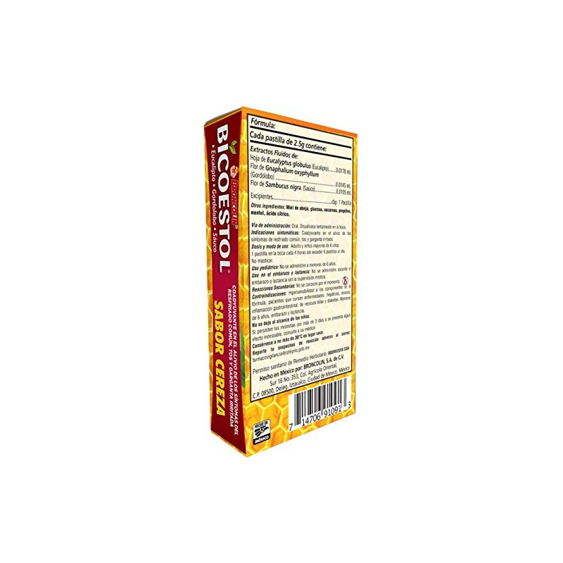 Broncolin Cereza Caja, 16 Pastillas