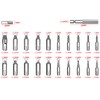 Buaak Screw Extractor Set, Screw Extractor, Left Extractor Set, Tool