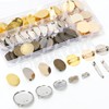 Rustark Fermagli per spille, con base a disco, vuoti, spessi,