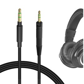 Geekria Cable Compatible Audio Cord for Audio-Technica ATH-M50x ATH-M70x ATH-M40x M50xrd M50xwh ATH-M60x ATH-M40 ATH-M50 Headphone Cable, Fits 2.5mm 1.2m