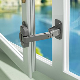 SAFELON 1 PCS Upgraded Adjustable Window Locks, Kids Window Locks, Baby Safety Window Restorter, Nursery Window Safety Locks for Kids and Pets